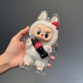 Beschermhoes geschikt voor Labubu Cola Stand - Transparante Acryl Displaykast geschikt voor Labubu Sleutelhanger - Eenvoudige Installatie & Duurzaamheid
