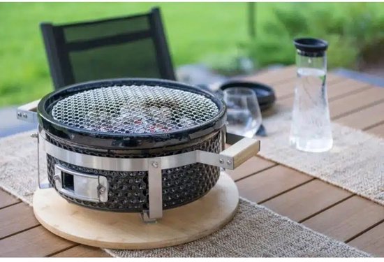 Mustang houtskoolgrill Hibachi - Keramische tafelmodel van Merkloos — afbeelding 5