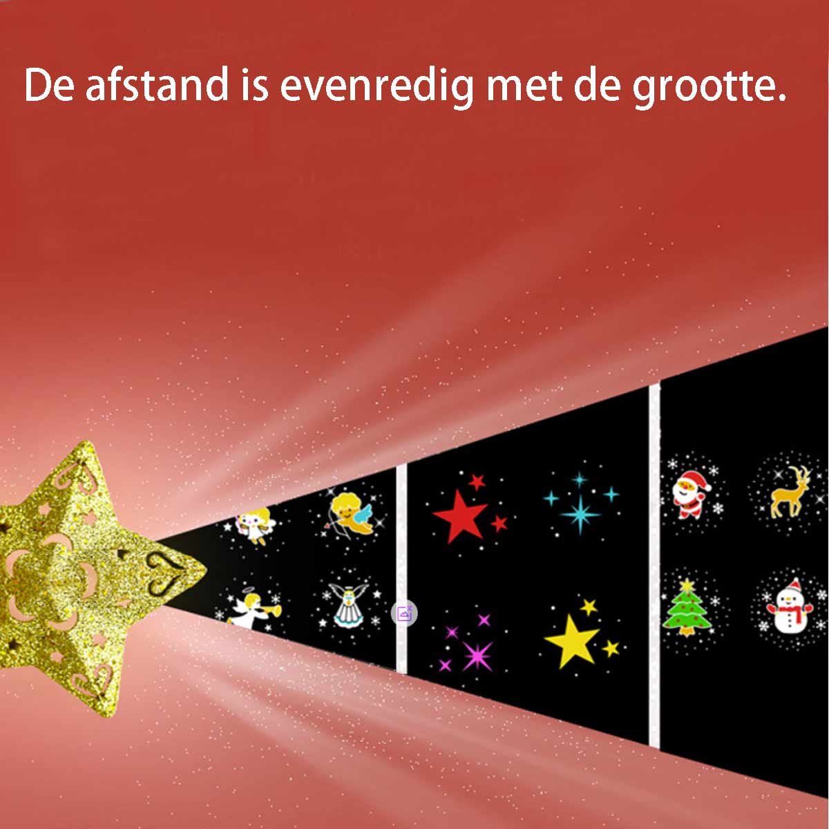Meedeer Kerst Decoratie Kerstboom Topper-Kerstboom Topper Ster Verlicht met Ingebouwde Roterende LED-lampjes-Met Projectorlicht+5 Projectiekaart- Kerstversiering voor Kerstboom-voor Kerstmis, Feest, Binnenhuisdecoratie – foto 5