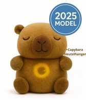 Capybara Knuffel - Ademende Capybara - Inclusief Capybara Sleutelhanger - Breathing Capybara - Met Hartslag - Ademhaling - Exclusief batterijen