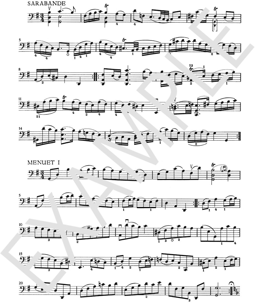 Bärenreiter Bach: Suite I BWV 1007 - Bladmuziek voor snaarinstrumenten