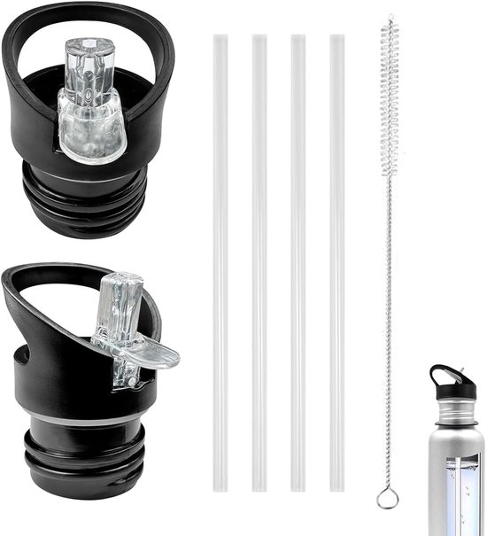 Reservedeksel voor drinkflessen - ideaal voor waterflessen - 3 stuks - multi-kleur