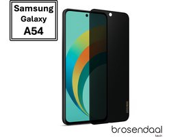 Brosendaal Privacy Screenprotector geschikt voor Samsung Galaxy A54 – Mat Privacy Glass – Anti Reflectie – Kras- en Valbestendig