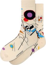 Kunst sokken - Composition VIII: Wassily Kandinsky - Sokken Heren 41 46 - Biologisch Katoenen Sokken - funny socks happy - Vrolijke Sokken - Grappige Sokken - Sokken Cadeau