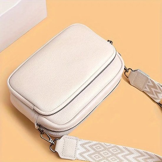 Unisex crossbody tas van soepel rundleer in groen – stijlvolle schoude