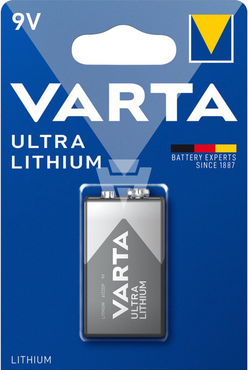 Varta 9V Lithium Batterij - 1 stuk