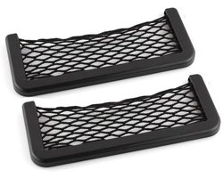 Auto-Opbergnet Kofferbak Nettas + Organizer Net Voor Auto - Opbergtas - Elastisch - Auto Vrachtwagen - 80 x 200 mm - Set van 2 - Handige Auto Accessoires - Orde in de AutoMaak van Uw Kofferbak een Georganiseerde Ruimte