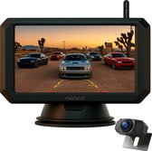 Nince Achteruitrijcamera – 5 Inch Scherm – IR Nachtzicht – Eenvoudige Installatie – Voor Auto, Camper & Caravan – Achteruitrijcamera Draadloos Signaal – Waterdicht