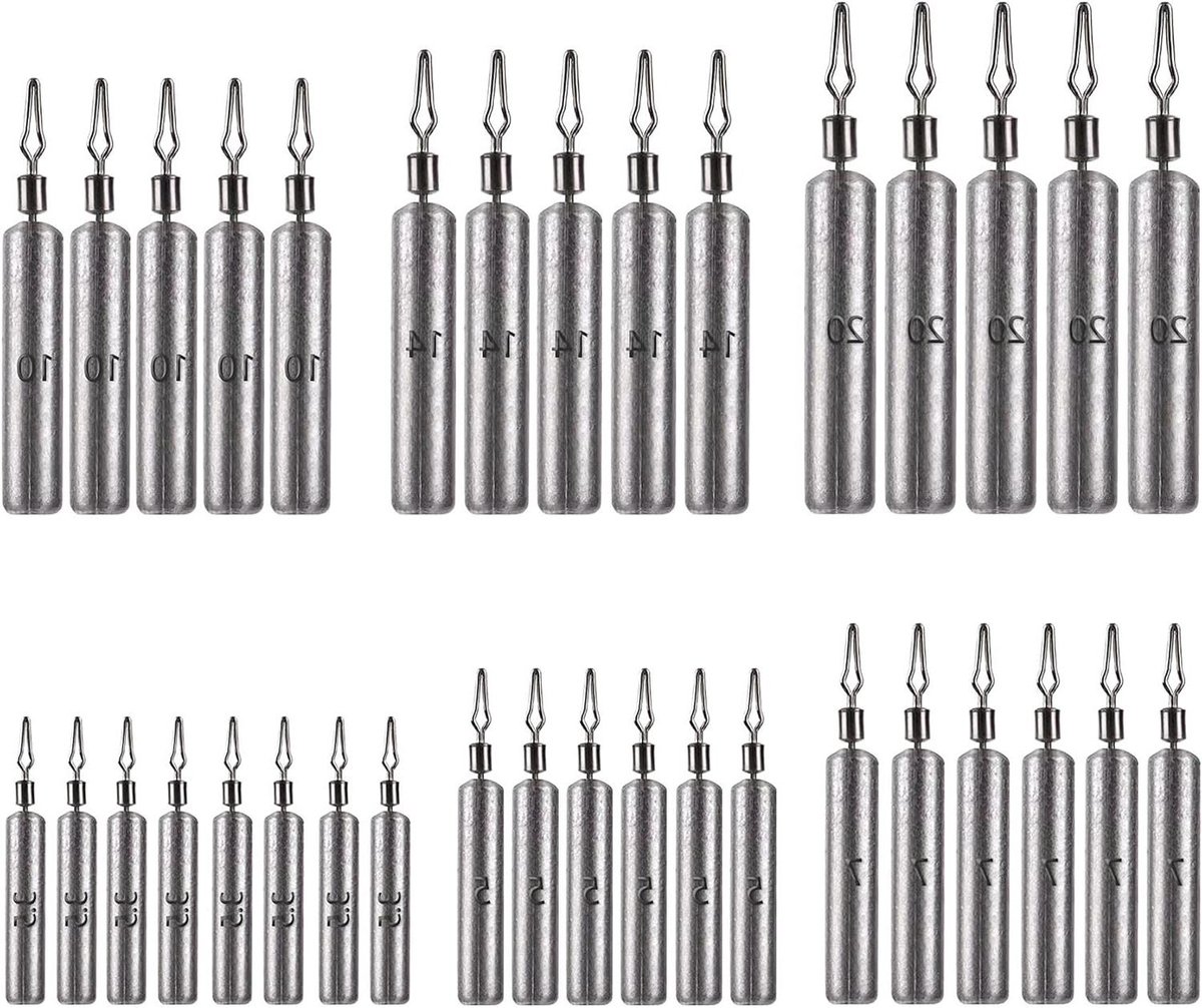 Hengelgewichten Set - 35 stuks loodzinkers voor drop-shot vissen