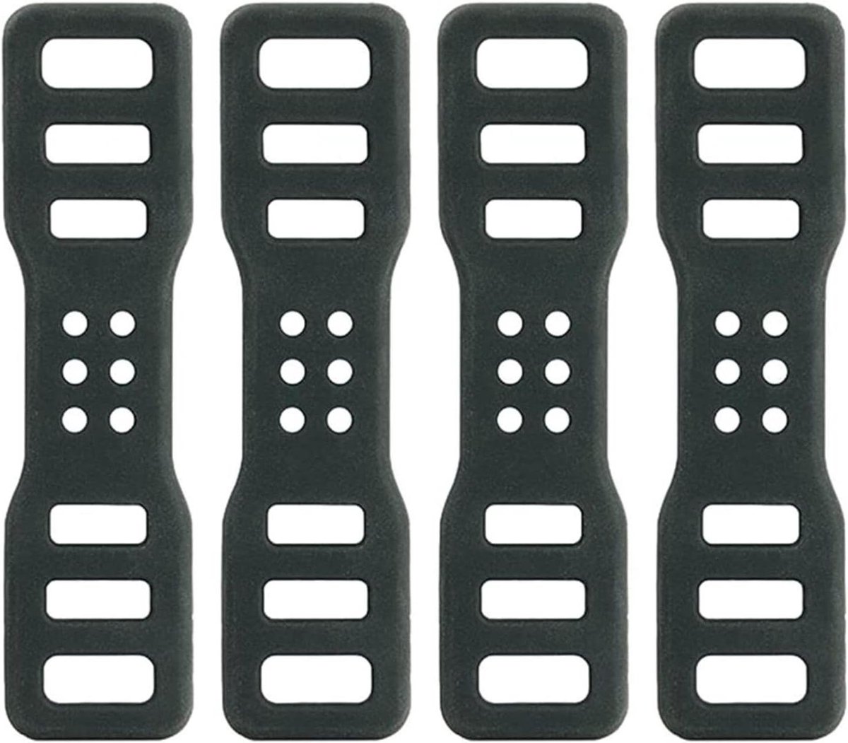 Allecto Plus - Fiets Siliconen Banden Set voor Zaklampen, Mobiele Telefoons en Luidsprekers