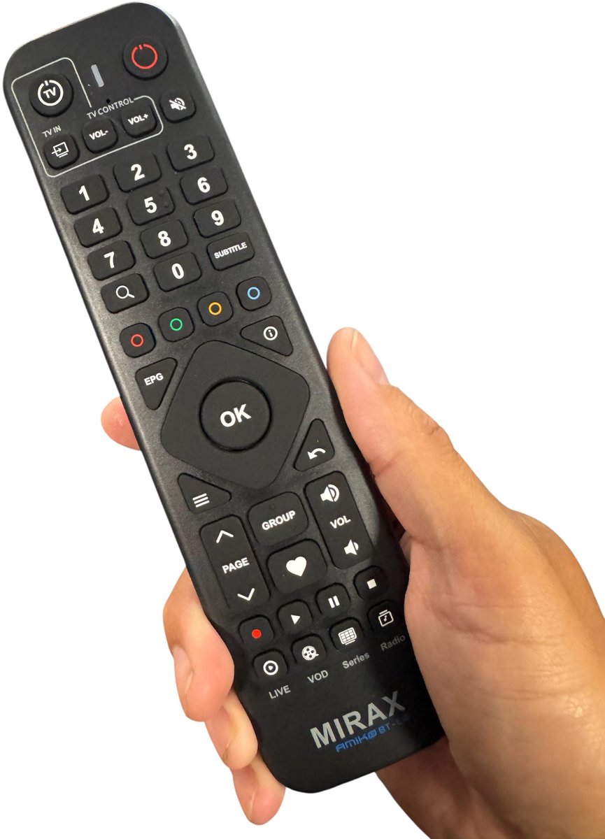 Amiko MIRAX BT-L4 IR & Bluetooth Afstandsbediening