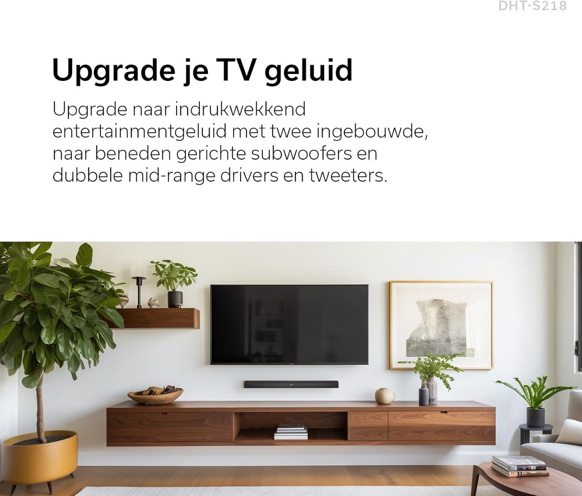 Afbeelding 2 van RFWR® Dolby Atmos Soundbar met Ingebouwde Subwoofers en HDMI eARC voor TV