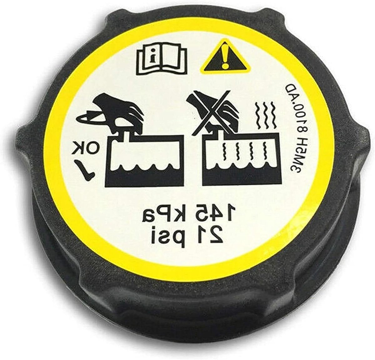 Allecto Plus - Vervanging Koelvloeistof Cap voor Ford Focus, Fiesta, C-Max, Transit - Inclusief Motor Koelvloeistof - 3M5H-8100-AD DG938101AA 1224233 1301104 5193938