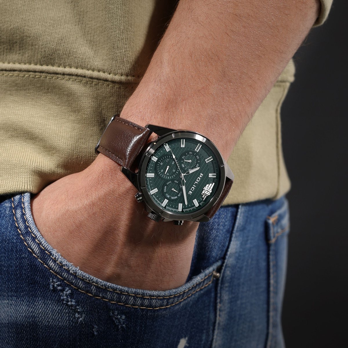 Horloge Malawi Green