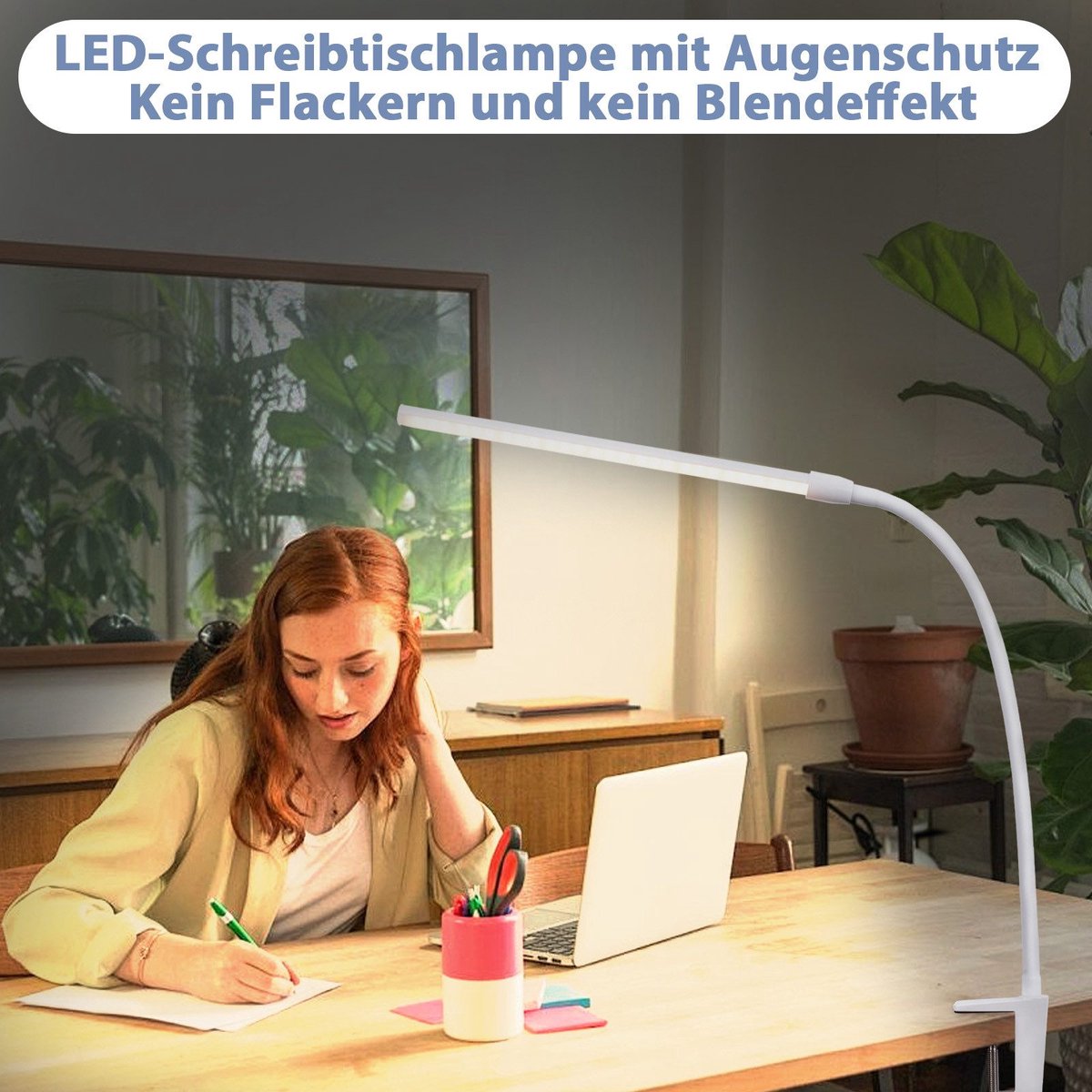 NETTLIFE Tafellamp LED - Flexibel Klemlamp met 5 Kleuren thumbnail 4