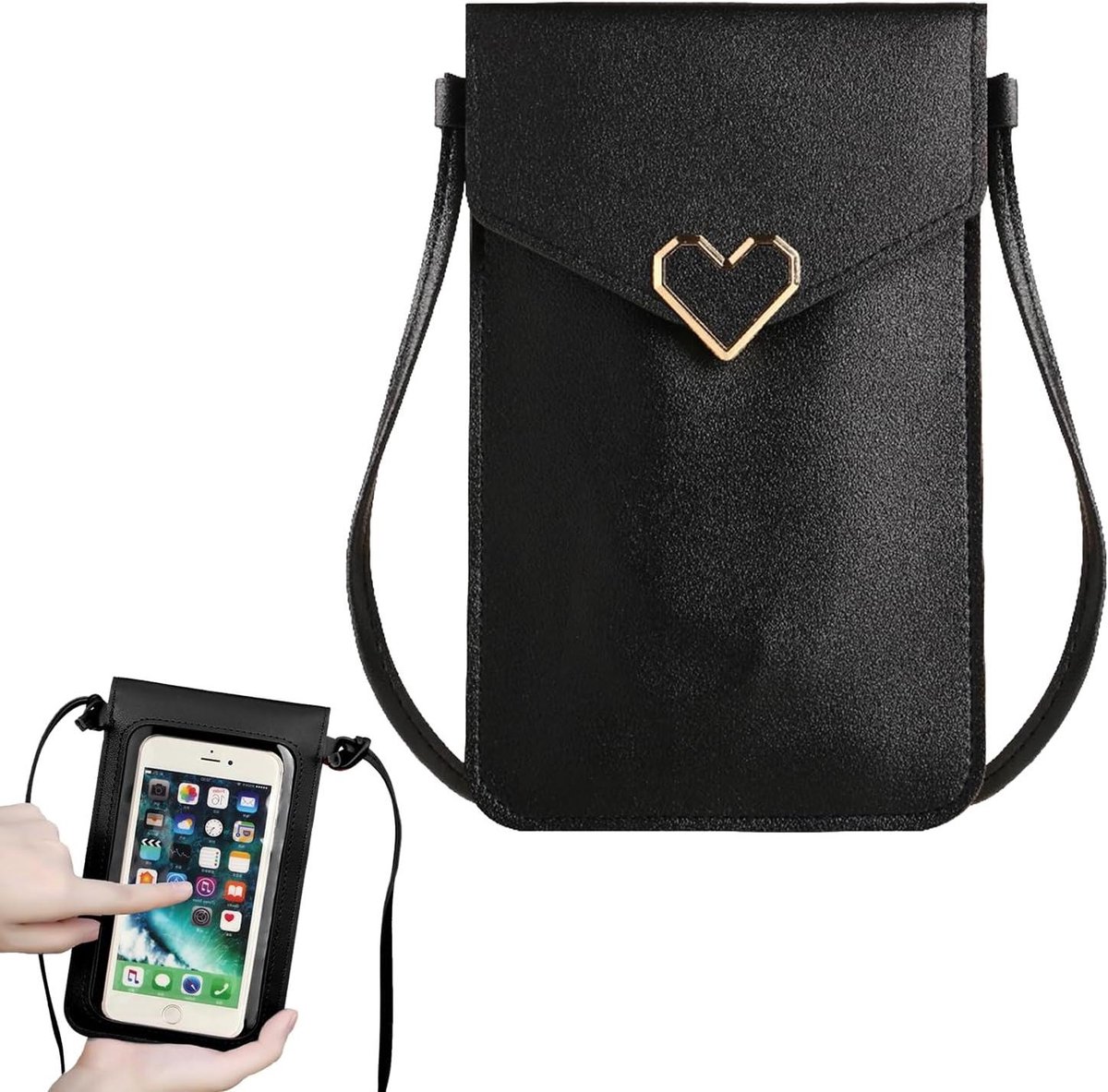 Allecto Plus - Mobiele Telefoon Tas met Universele Bescherming en Verstelbare Ketting - Praktisch en Stijlvol - Handige Telefoonhoesjes