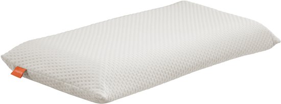 sleepling 40 x 80 cm in hoogte verstelbaar visco hoofdkussen | orthopedisch neksteunkussen | kussen van memory foam | gemaakt in de EU | afneembare hoes, wasbaar op 60 graden | wit