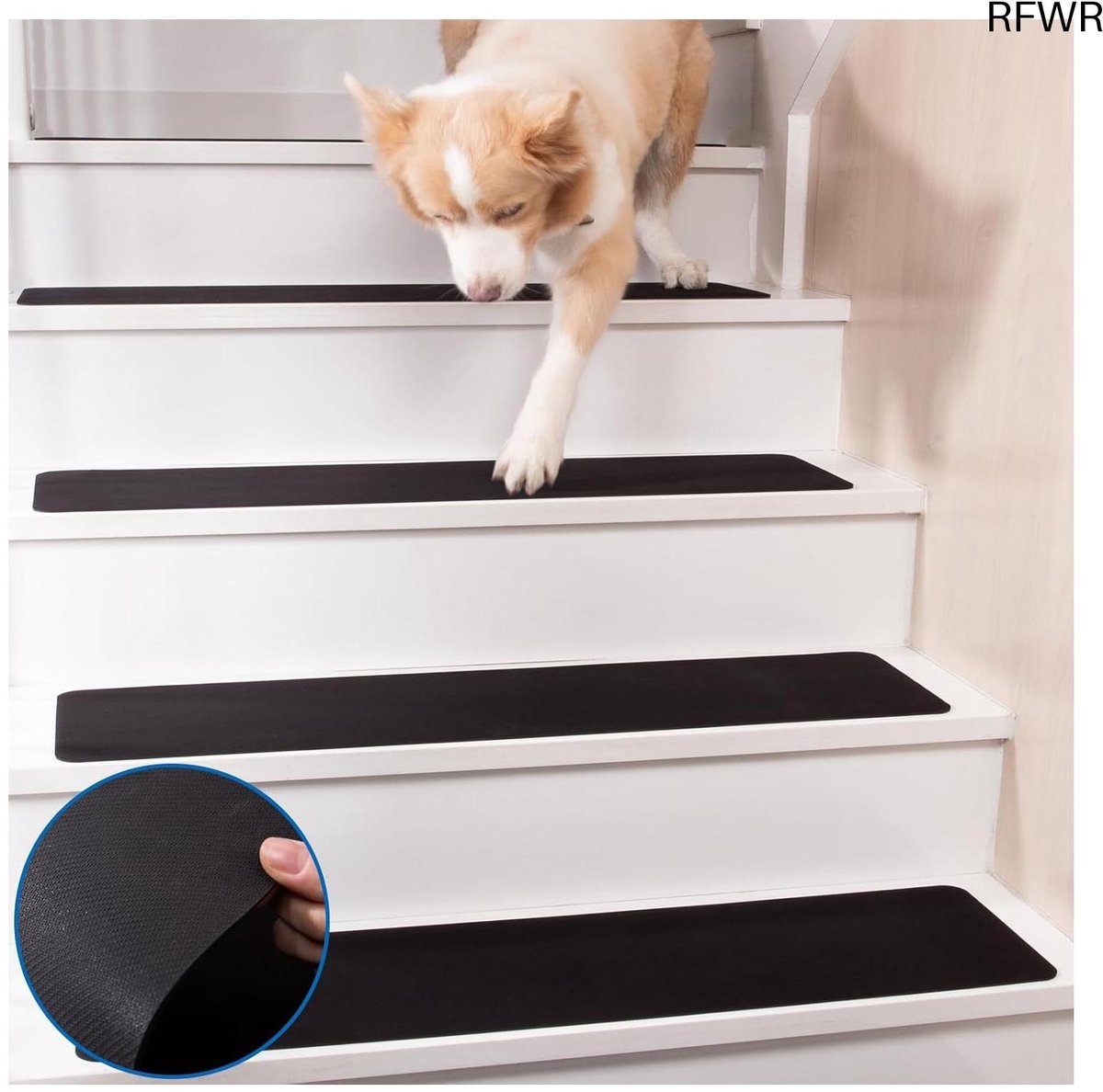 RFWR® Antislip Rubber Traptreden Set van 7 - Veiligheid en Comfort voor Binnen