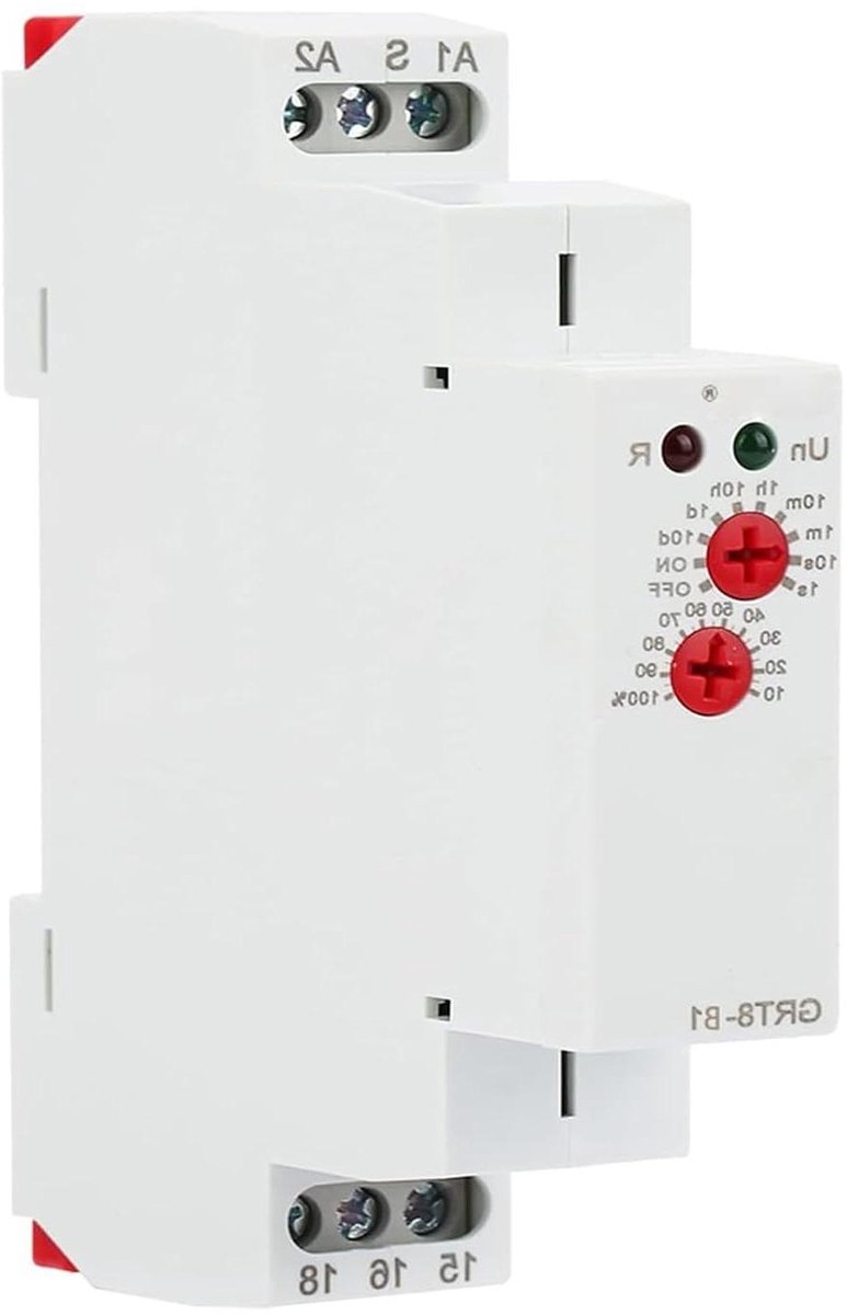 Mini-uitschakelvertragingstijdrelais Timerrelais DIN-railtype voor AC 220V circuits | Elektronische schakeltimer met vertragingsopties