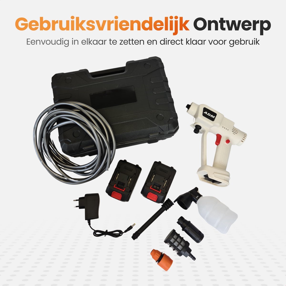 TD Accu Hogedrukreiniger 21V Draagbaar