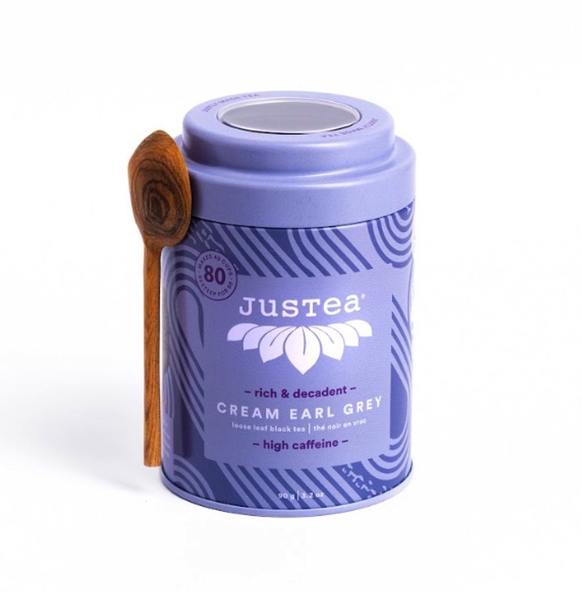 Justea | Cream Earl Grey Thee - Losse Thee - Met Vanille&Bergamot - Fairtrade - Luxe Designblik