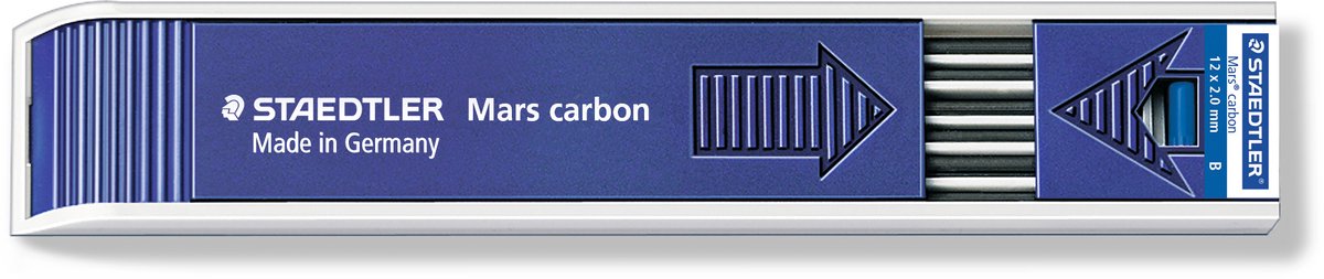 STAEDTLER - Mars® carbon 200 Potloodstift - 2 mm - Hardheid B