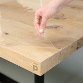 Protection table - Nappe transparente 2mm 90x180cm - Avec kanten biseautés - Haute brillance - Protège table - Nappe - Transparente