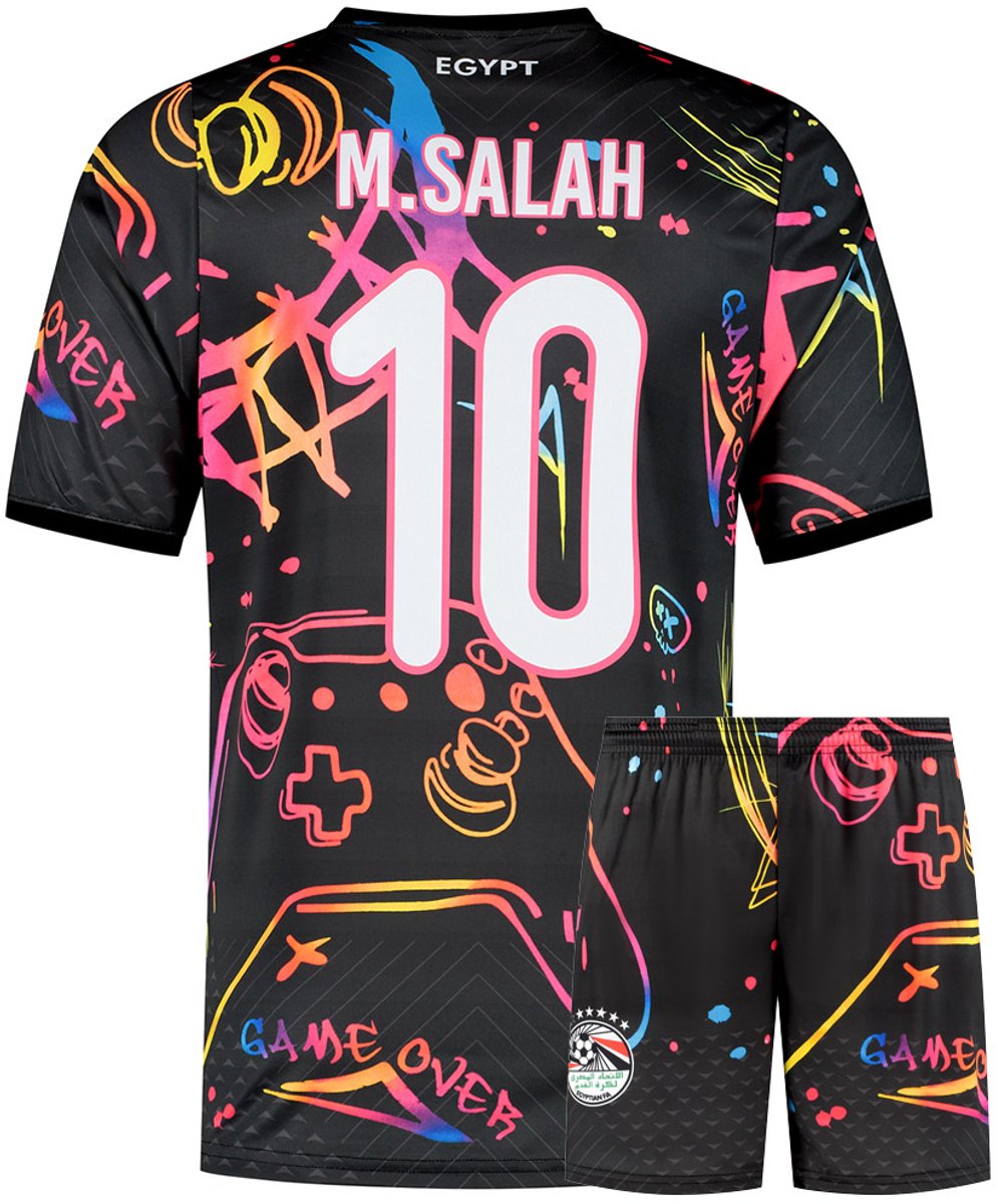 Salah Egypte Voetbaltenue - Gaming - Voetbal Tenue Kinderen - Shirt en Broekje - Jongens en Meisjes - Volwassenen - Heren en Dames - Maat M