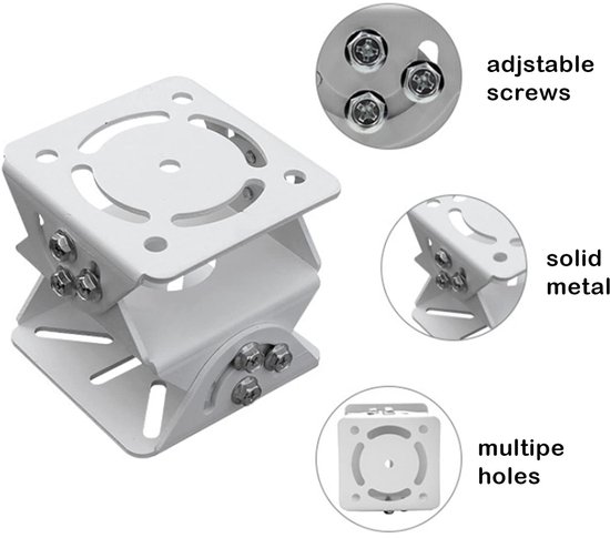 De universele koppelingsbeugel wordt gebruikt voor de installatie van beveiligingscamera's. De drieassige beugel heeft een verstelbare massieve metalen voet en de connector is geschikt voor zowel binnen- als buiteninstallatie van CCTV-camera's. van Merkloos — afbeelding 5