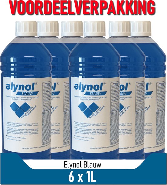 Elynol Blauw Superreiniger | voordeelverpakking 6x1L | Ontvetter