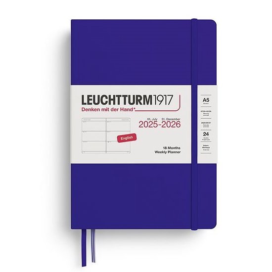 Leuchtturm1917 A5 Medium Notitieboek Hardcover dotted Cherry Leuchtturm1917 A5 Medium Notitieboek Hardcover dotted Cherry