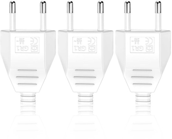 Foto: Tomedekzi 3 stuks platte stekker 250 v 2 5 a ruimtebesparende platte stekker europese elektrische stekker installatie of vervanging voor huishoudelijke apparaten decoratief wit