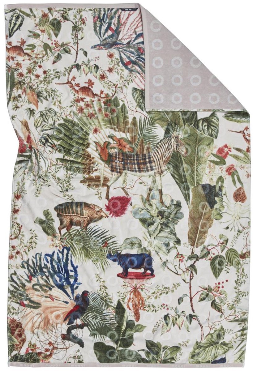 MOOOI Menagerie - Douchehanddoek - Ivoor - 100x150 / 40x49 Inch cm