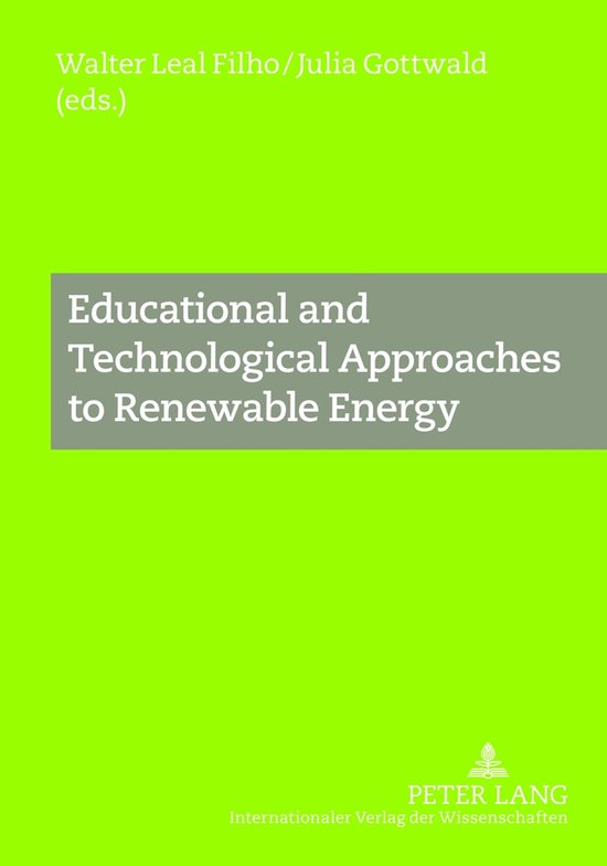 Educational and Technological Approaches to Renewable Energy - cover