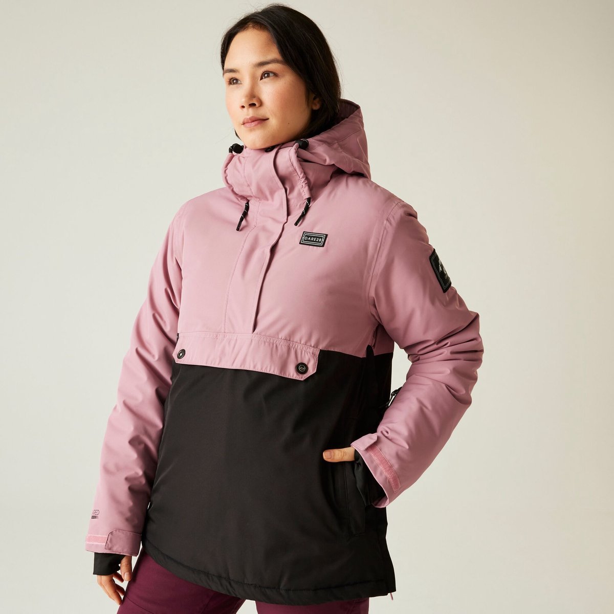 Snowburst anorak waterdichte isolerende gewatteerde ski-jas voor dames