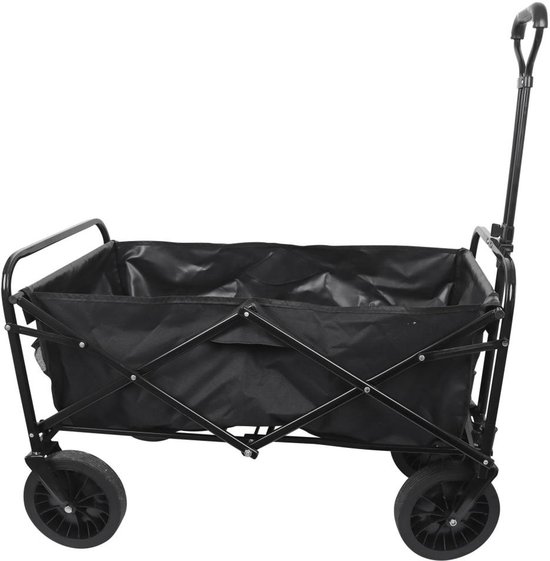 HOME It® Bolderkar - Tuinwagen - Opvouwbaar - 100KG - 89×55×106cmm - Zwart van Merkloos — afbeelding 2