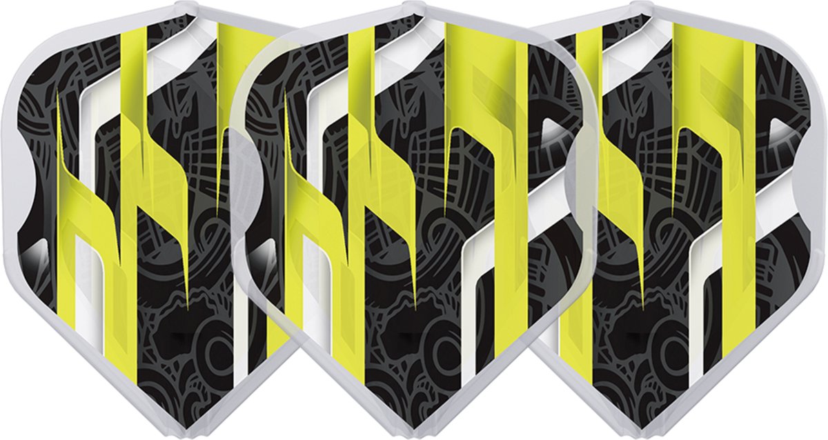L-STYLE EZ L1 MAMO SERIES BLACK CLEAR WHITE DART FLIGHTS