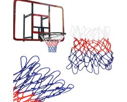Professioneel Basketbalnet - Basket net - Basketnet - Basketball - Basketballring - Basketballringnet - Sport - Rood Wit Blauw - Basketbalnetten