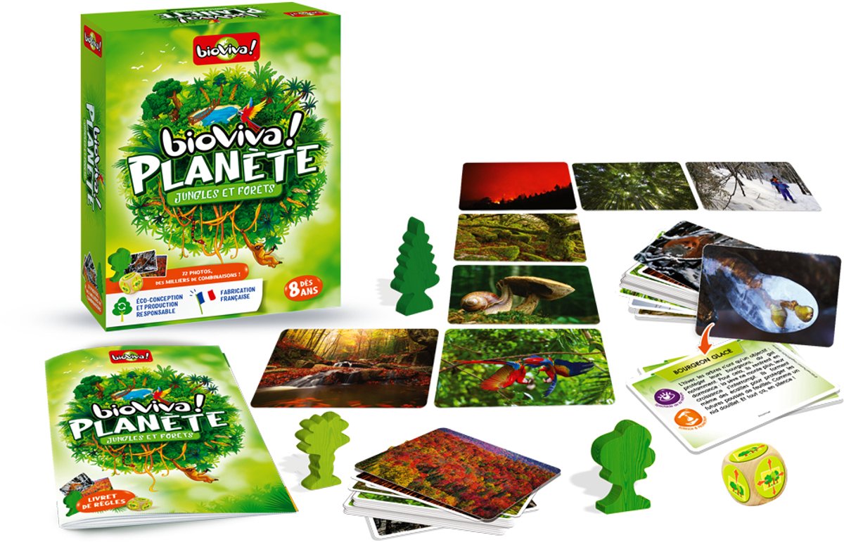 Familie kaartspel: Jungles & Bossen - Educatief en leuk voor 8+