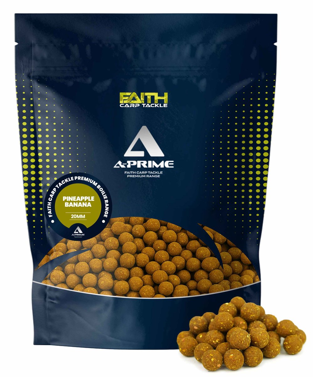 Faith A-Prime Boilies 5 kg Pineapple/Banana 20 mm Met Verse Eieren High Energie Natuurlijk Houdbaar