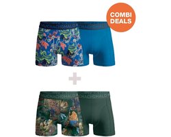 Muchachomalo Boys Boxershorts - 2+2 Pack - Maat 158/164 - 95% Katoen - Jongens Onderbroeken