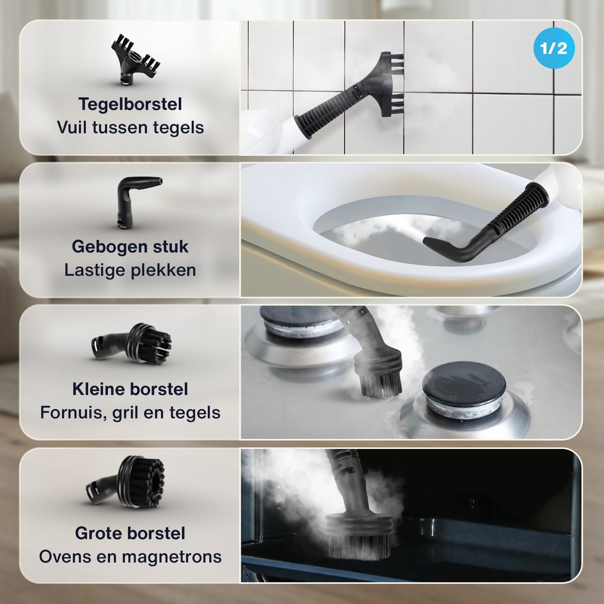 SVENNE 2-in-1 Stoomreiniger thumbnail 4