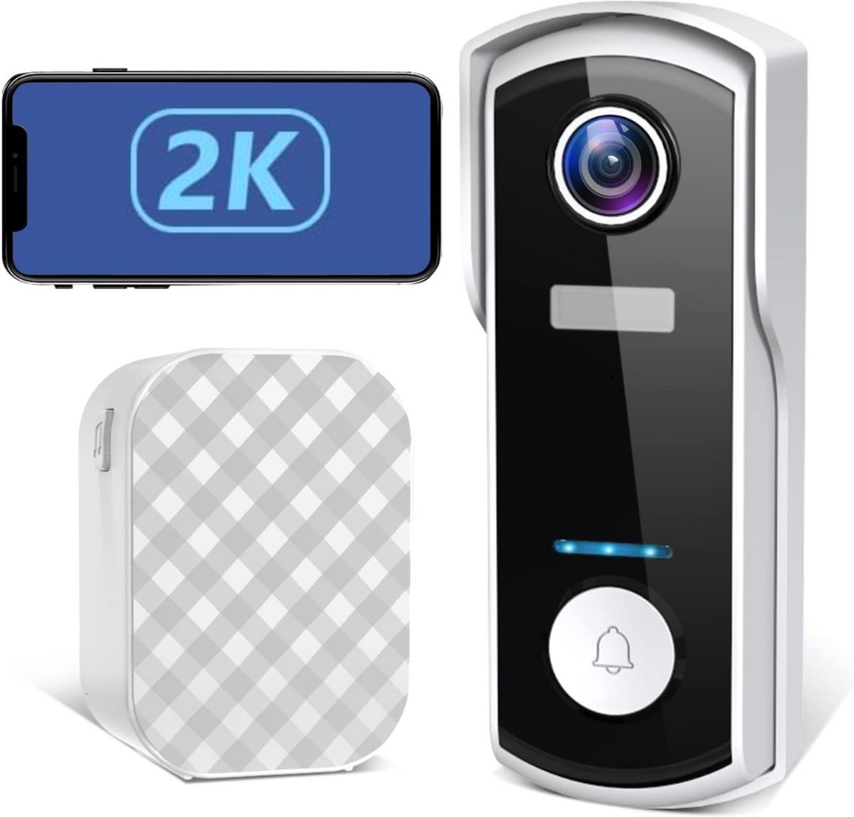 DailySupplies® Video Deurbel Draadloos met Camera - Full HD