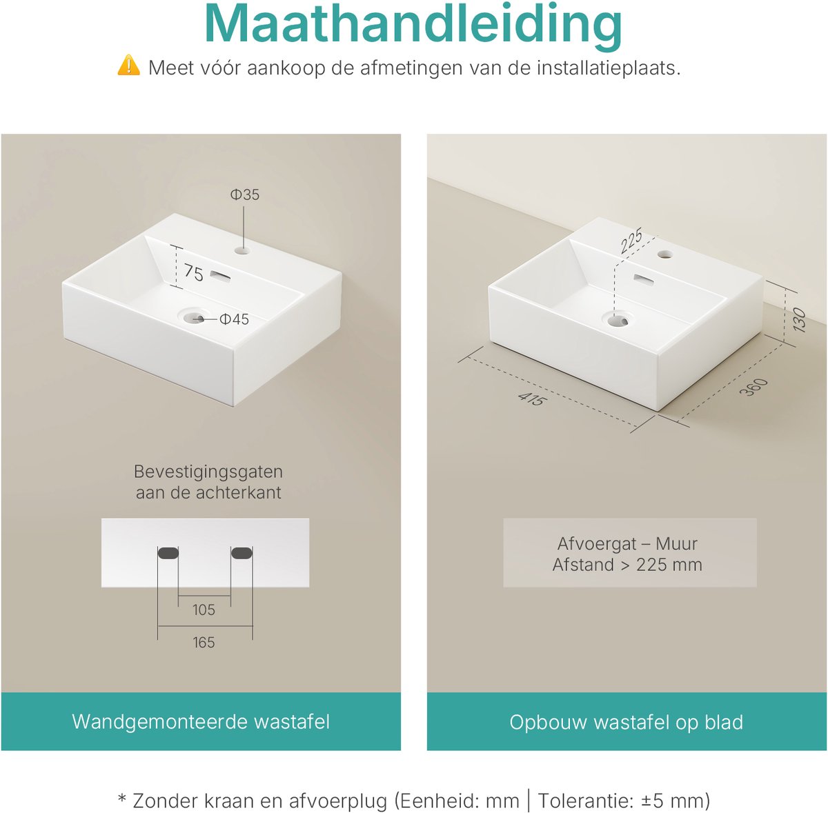 Ideal Standard Linda-X Opbouw Wastafel Zonder Krg Met Overloop 55x38x15 5 Cm Silk White T4401v1