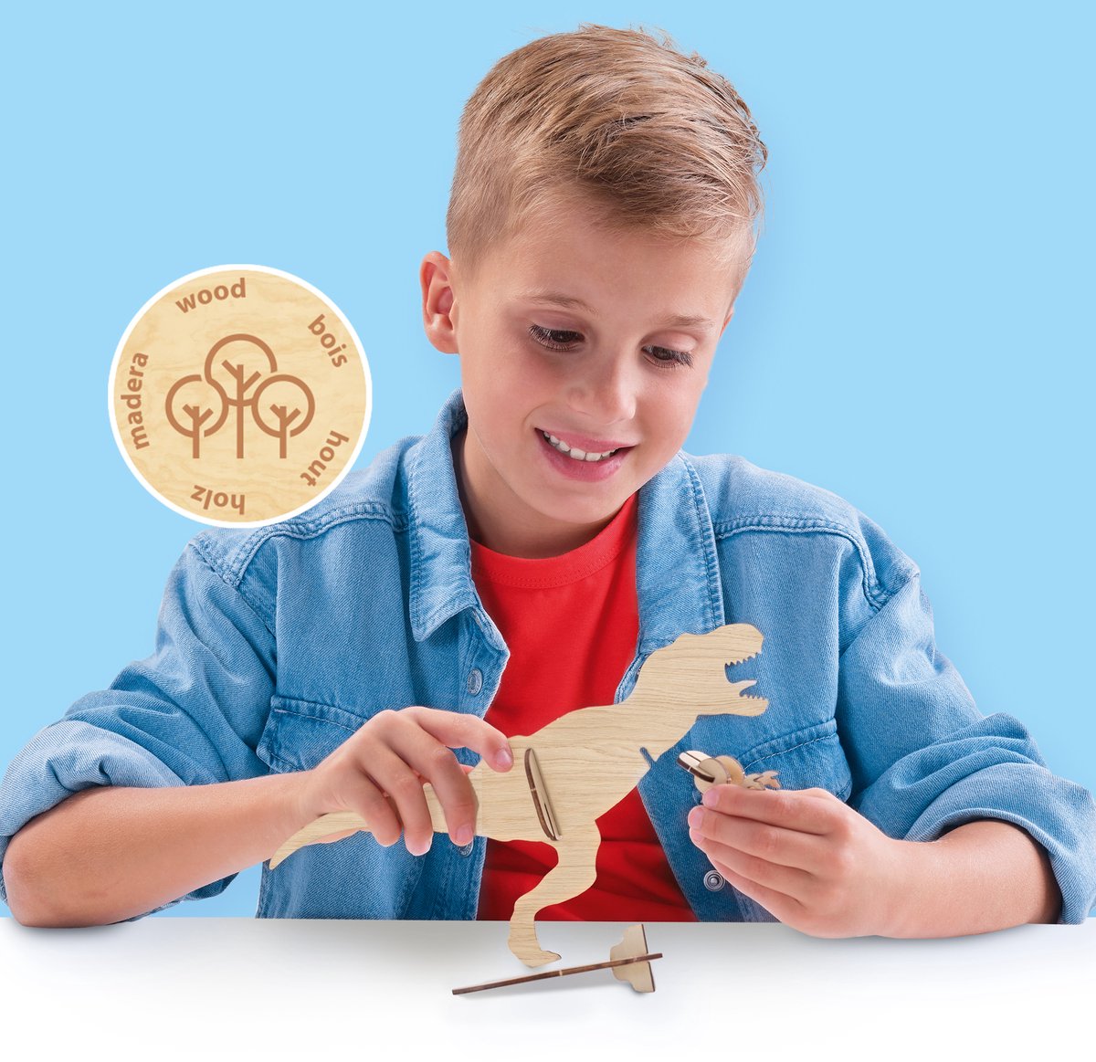 SES - Blow airbrush pens - Dino's - 5 stuks - blaasstift - goed uitwasbaar - inclusief dino onderdelen, lijm, penseel en stickers - knutselen jongens - Dinosaurus Speelgoed — afbeelding 6