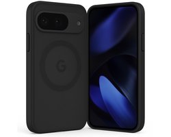 SnapSkin Hoesje geschikt voor Google Pixel 9 / 9 Pro / 10 / 10 Pro - Geschikt voor MagSafe Case - Semi-Transparant Zwart