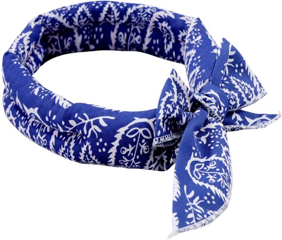 Dogs&Co Verkoelende Bandana- Gel band - Blauw Verkoelende Honden Halsband - Koelhalsband - Cooling bandana - Dogs&Co Verkoelende Bandana- Gel band - Blauw - one size