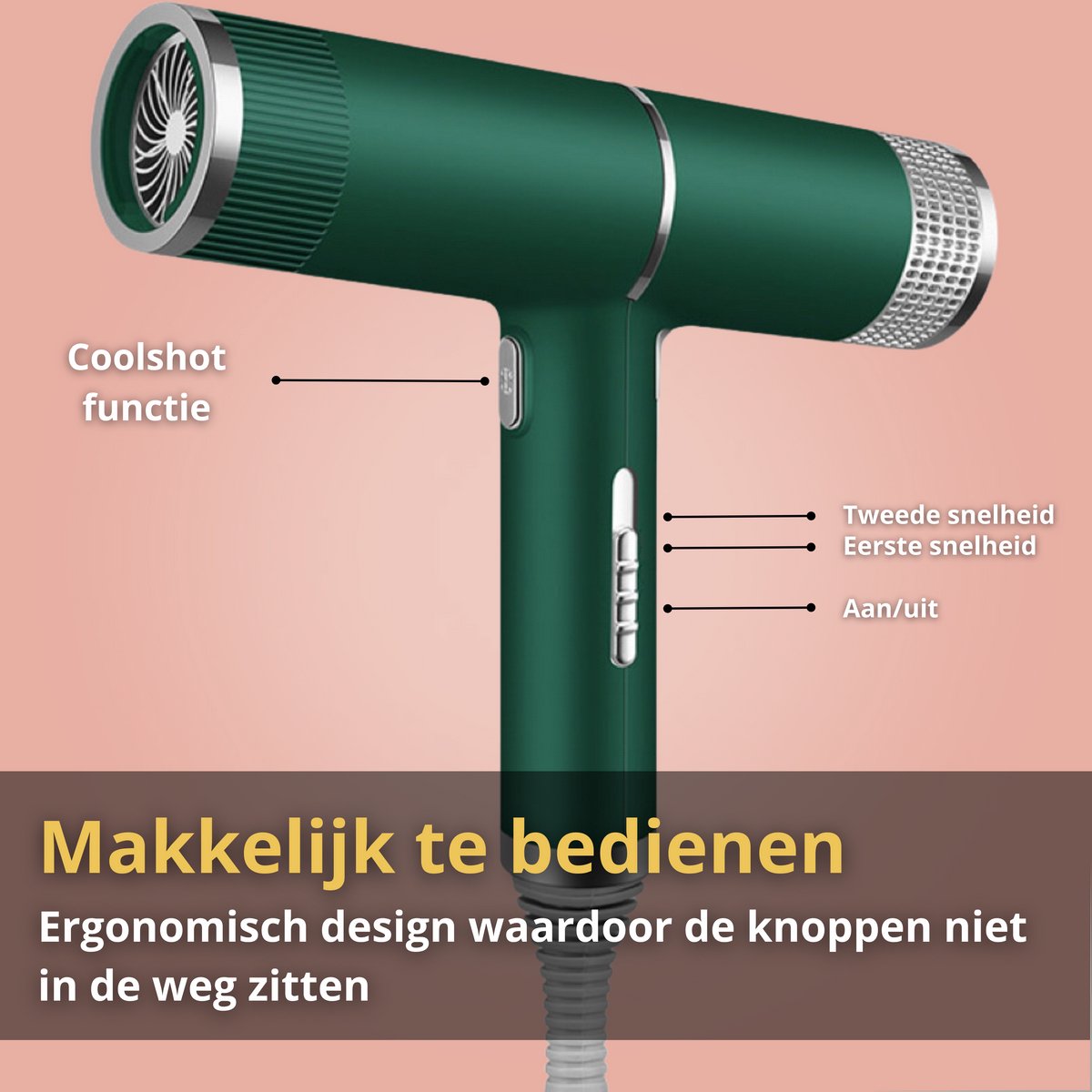 BlowSense® T-Power Föhn met Diffuser en Ionentechnologie - afbeelding 2