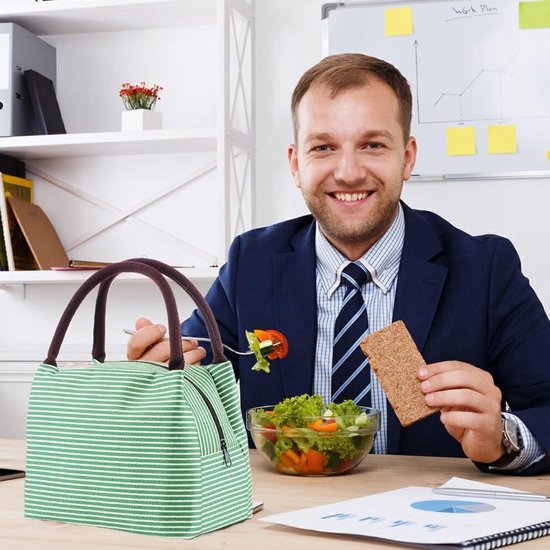 SNQ Kleine koeltas, koeltas, lunchtas, geïsoleerde tas, thermische lunchtas voor mannen, vrouwen, kinderen, school, kantoor, picknick van SNQ — afbeelding 3
