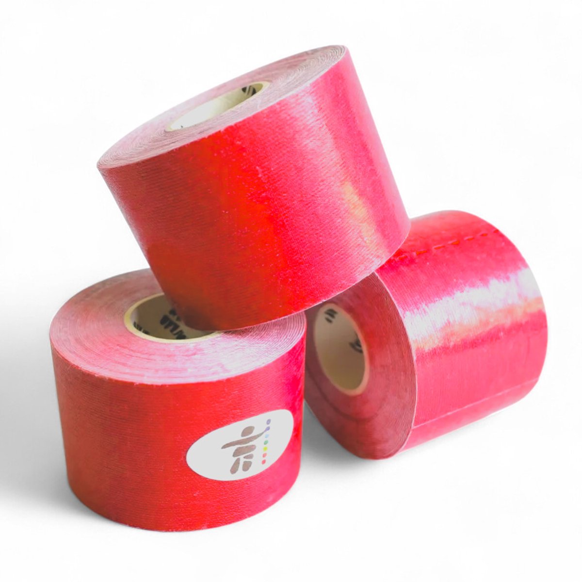 Inuk - Kinesiotape - Sporttape - Rood - 3 rollen Rood - Watervast - Premium Quality - voorkom blessures